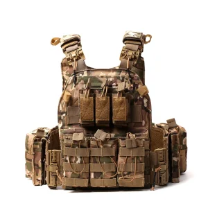 Best-selling 600D Polyester Tactical Vest - Durable, breathable and adjustable Molle design with multiple pockets